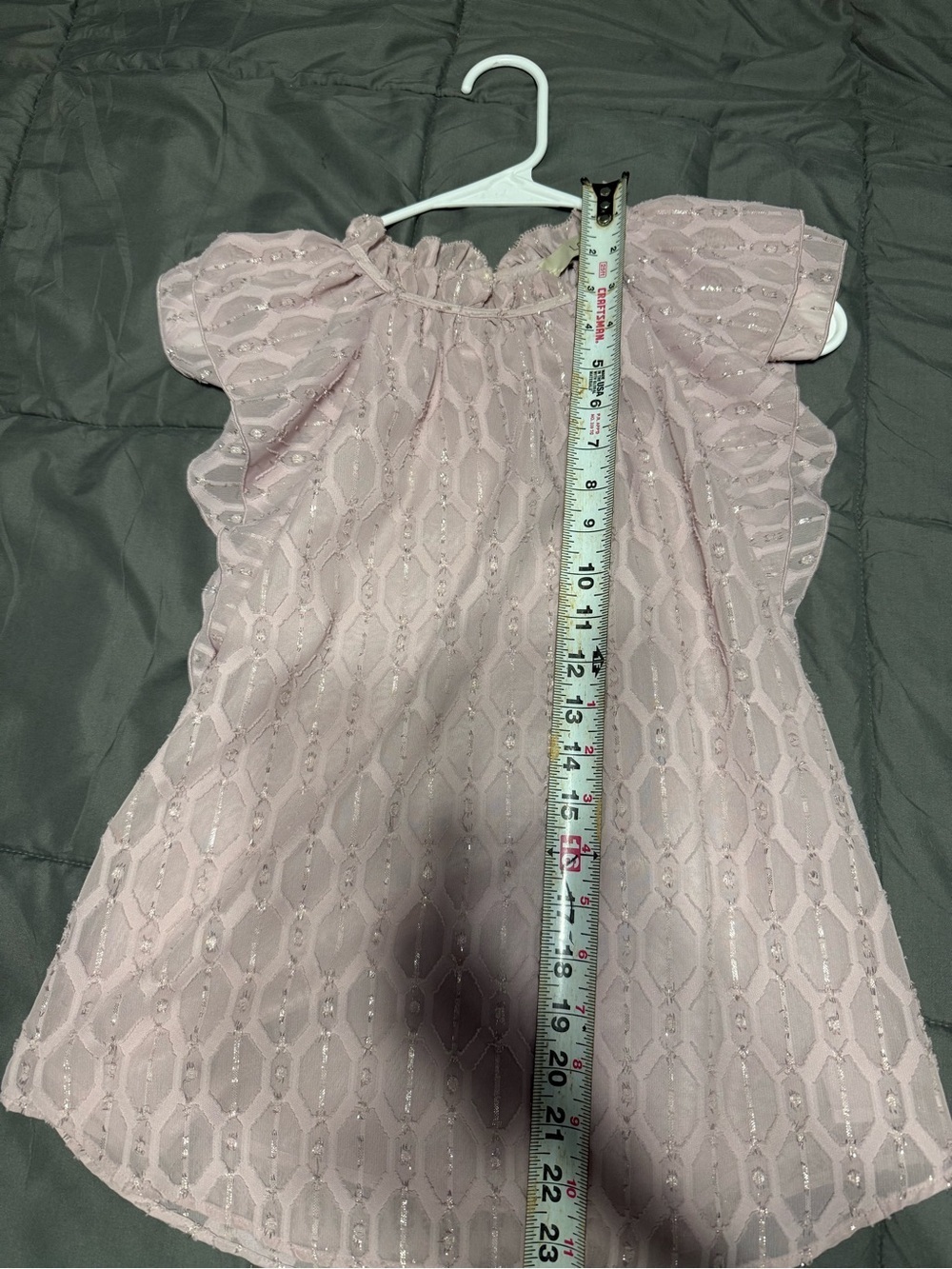 LOFT Ruffle Sleeve Blouse - Light Purple - Picture 7 of 7